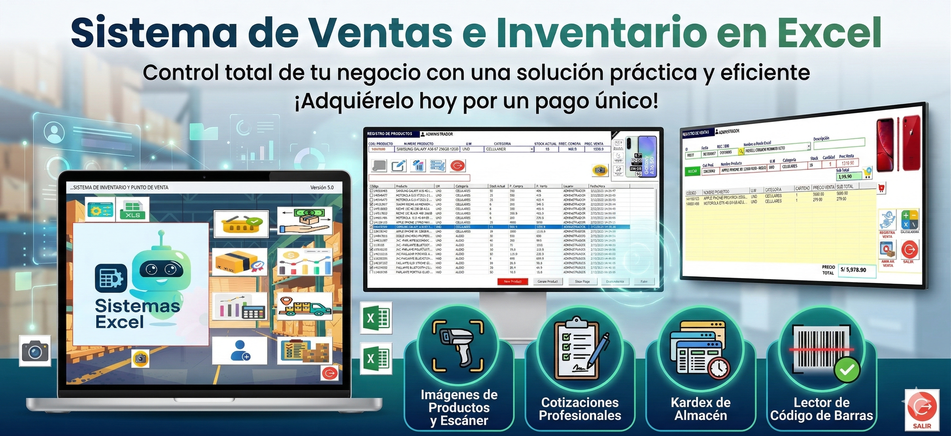 Sistema de Ventas e Inventario Pro - Control Total de tu Negocio ...